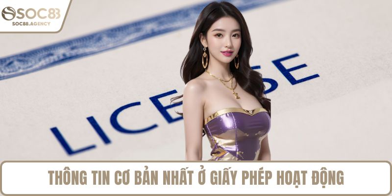 Thông tin cơ bản nhất ở giấy phép hoạt động